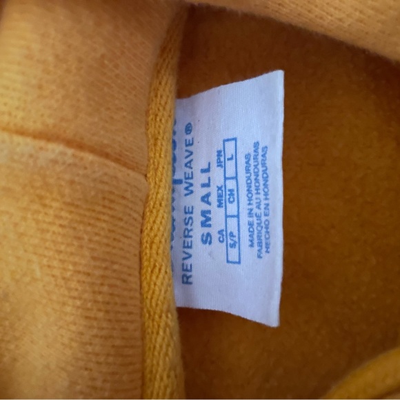 Small fits like a medium mustard yellow champion sweater - Picture 3 of 3